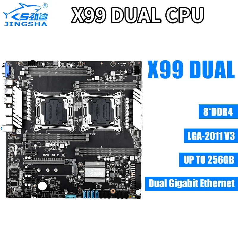 Set Motherboard Ganda X99 deng - E5 2699 V4 ulasan dan harga