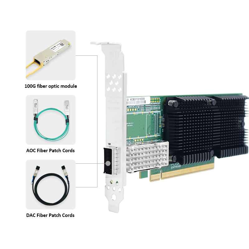 LR-LINK qpcie x16 100G kartu j - 100Gbe Qsfp28 Network Card ulasan dan harga