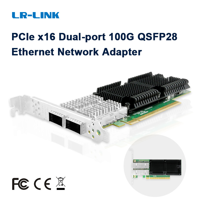 LR-LINK 1014PF 100G Kartu Jari - 100Gbe Qsfp28 Network Card ulasan dan harga
